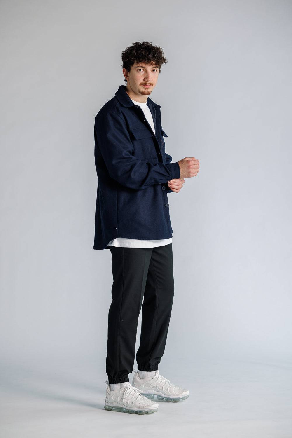 Karo Kauer Overshirt Dark Blue Vatertagsangebot