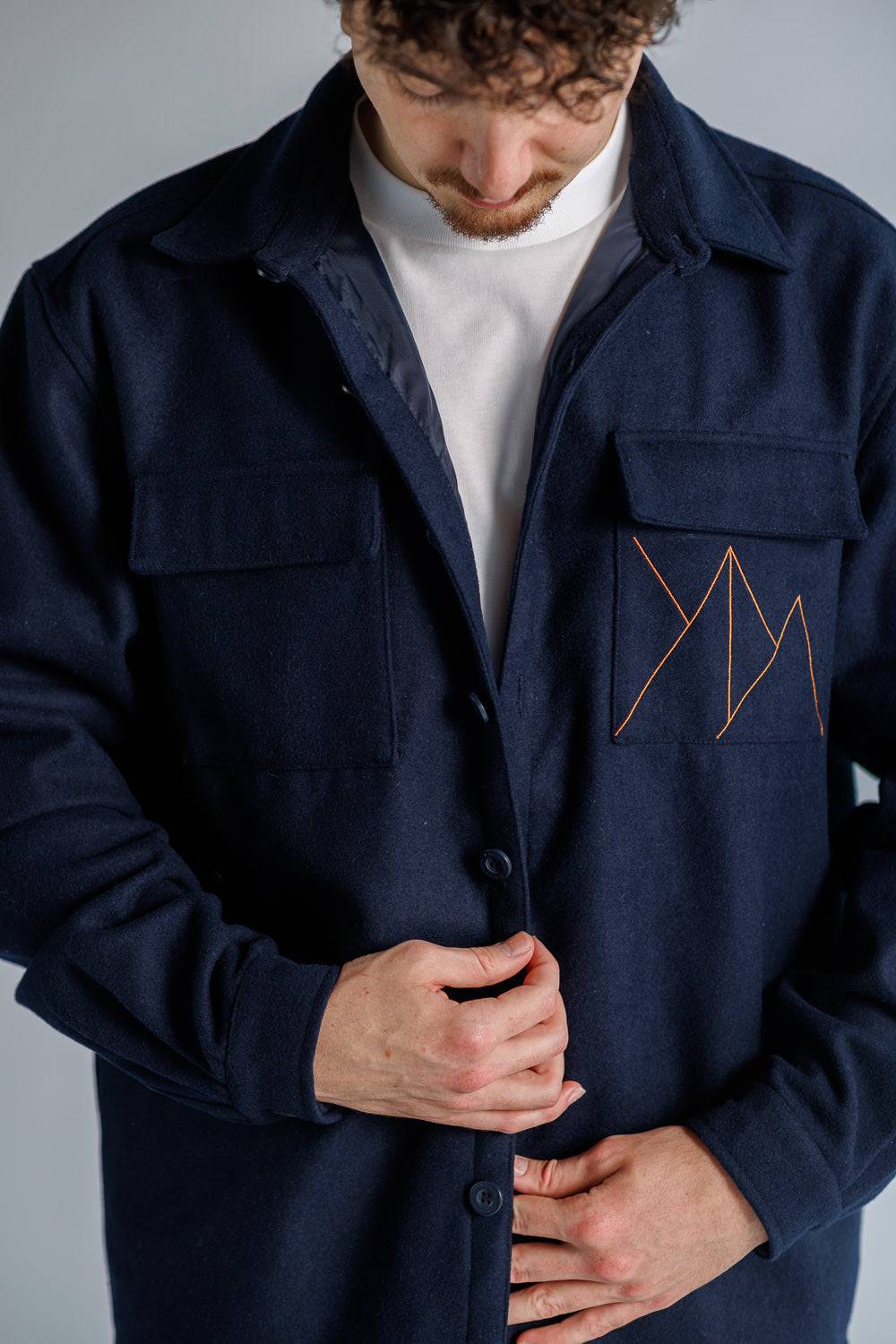 Karo Kauer Overshirt Dark Blue Vatertagsangebot
