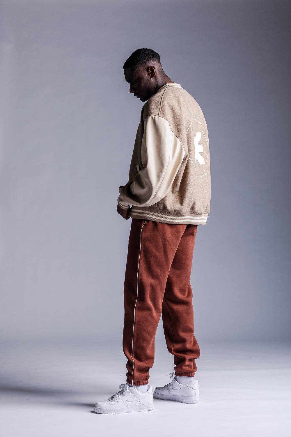 Karo Kauer College Jacket Beige Tägliche Deals