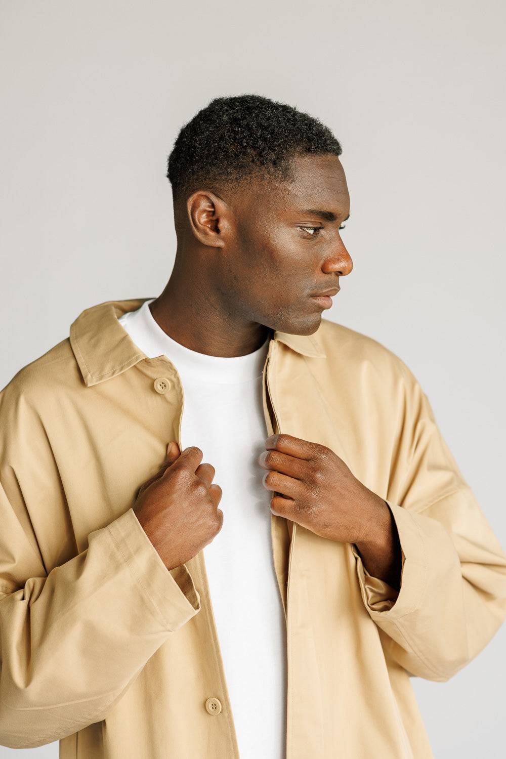 Karo Kauer Trenchcoat Beige VIP-Rabatte