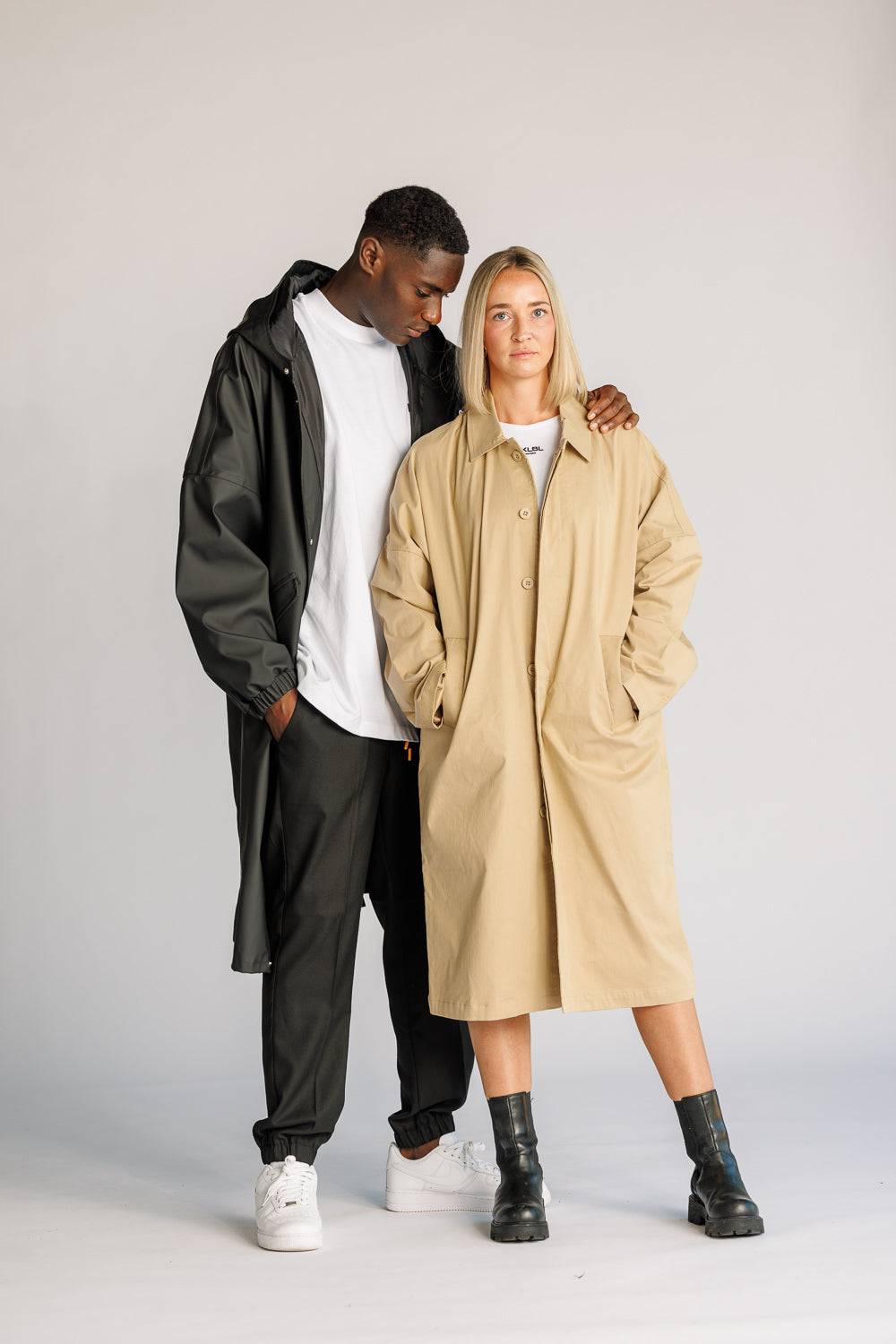 Karo Kauer Trenchcoat Beige VIP-Rabatte