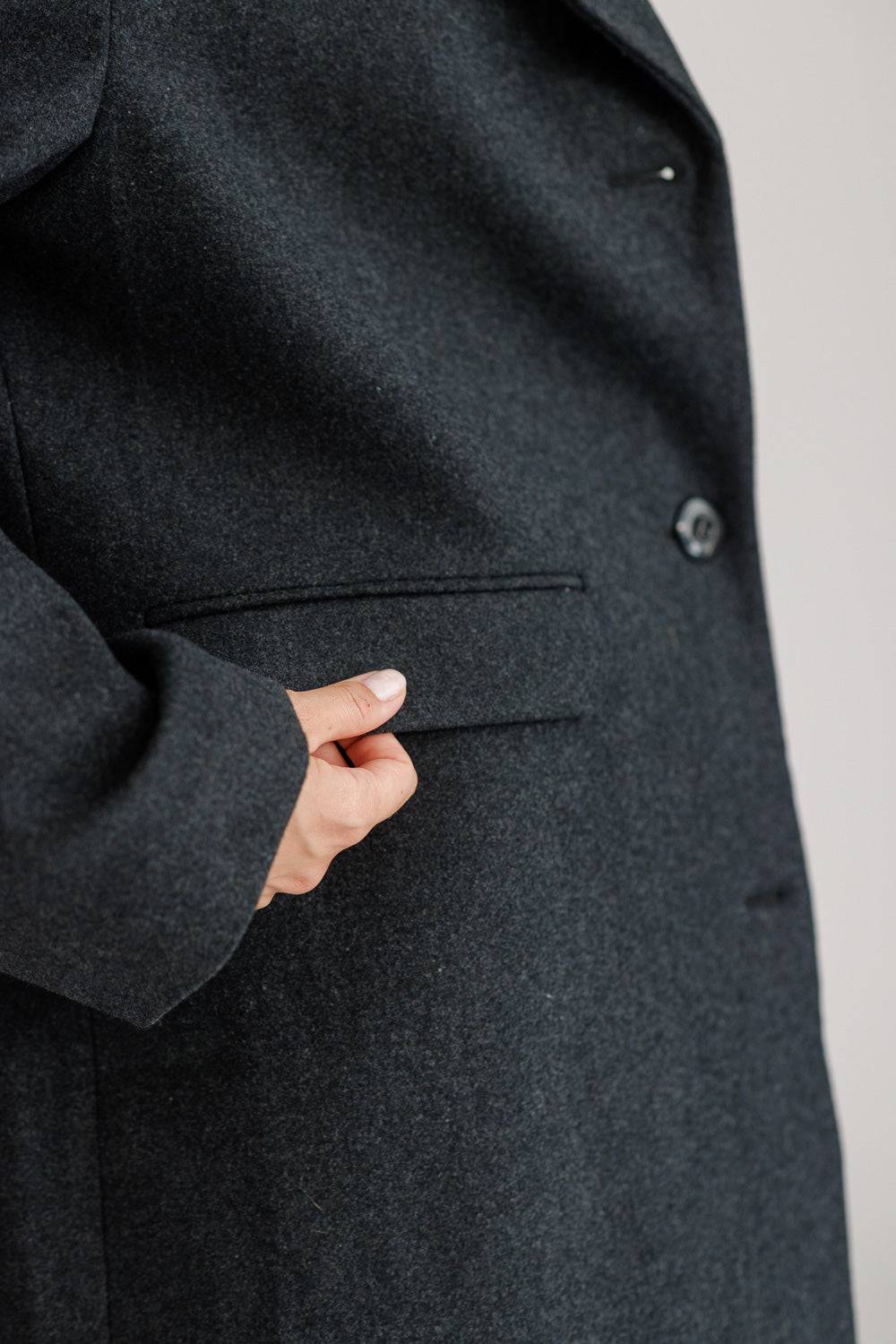 Karo Kauer Coat Oversize Grey Kostenlose Rückgabe