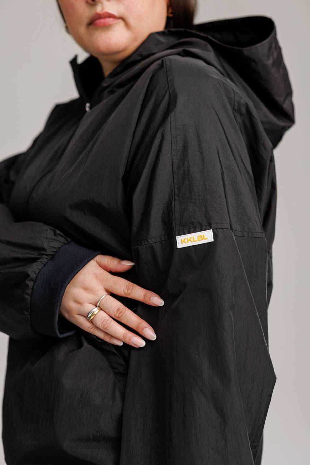 Karo Kauer Windbreaker Black Begrenzte Freigabe
