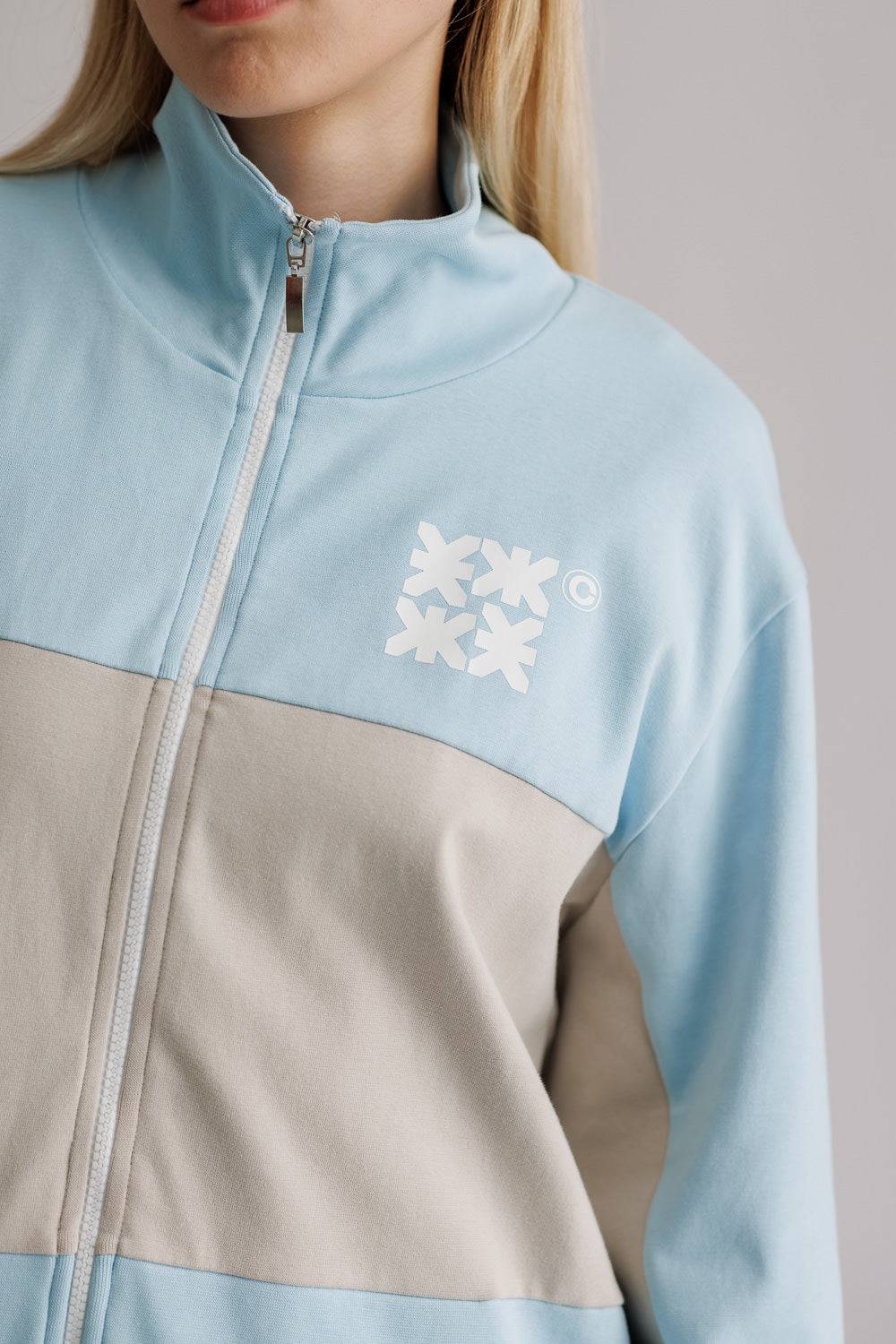 Karo Kauer Tracksuit Jersey Jacket Light Blue JETZT KAUFEN