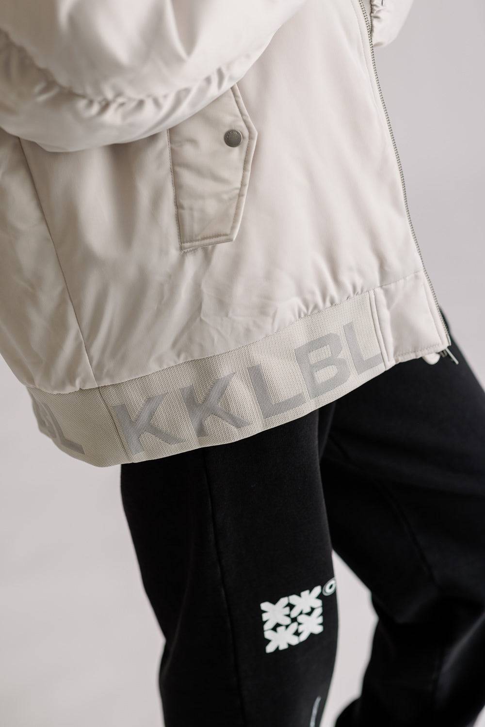 Karo Kauer Bomberjacket Silver Grey Letzte 2 Tage