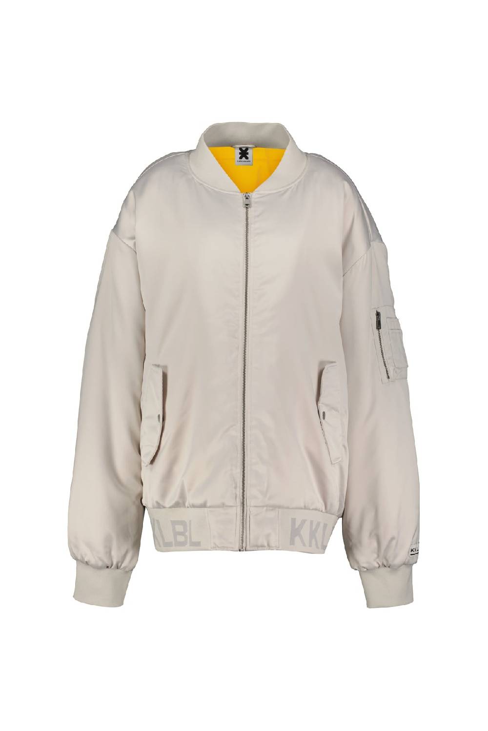 Karo Kauer Bomberjacket Silver Grey Letzte 2 Tage