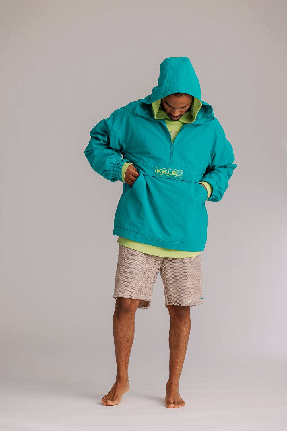 Karo Kauer Windbreaker Tile Blue Letzter Tag