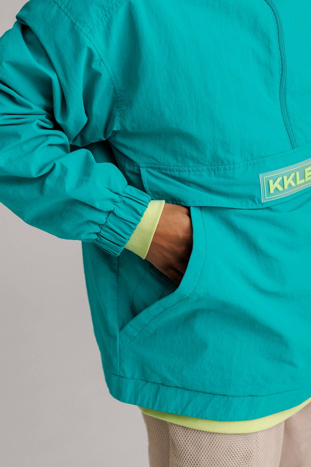 Karo Kauer Windbreaker Tile Blue Letzter Tag