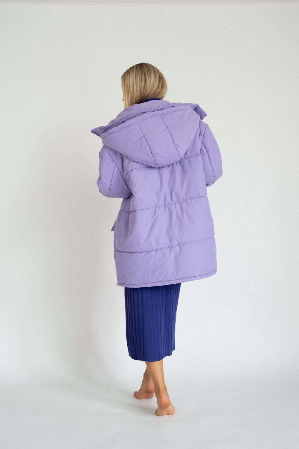 Karo Kauer Puffer Jacket Lilac Bis zu 60% Rabatt