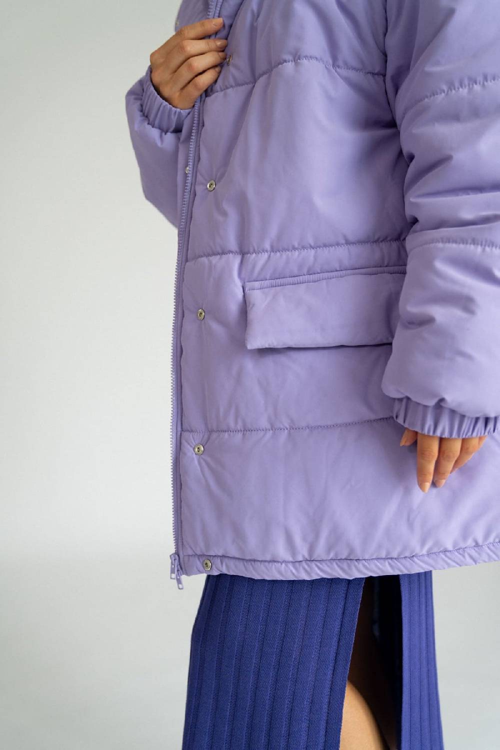Karo Kauer Puffer Jacket Lilac Bis zu 60% Rabatt