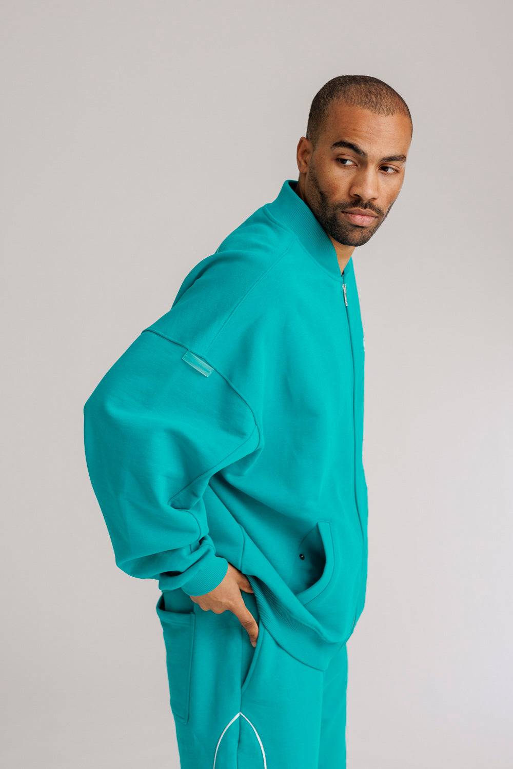 Karo Kauer Zipped Jacket Tile Blue 50% Rabatt mit kostenlosem Versand