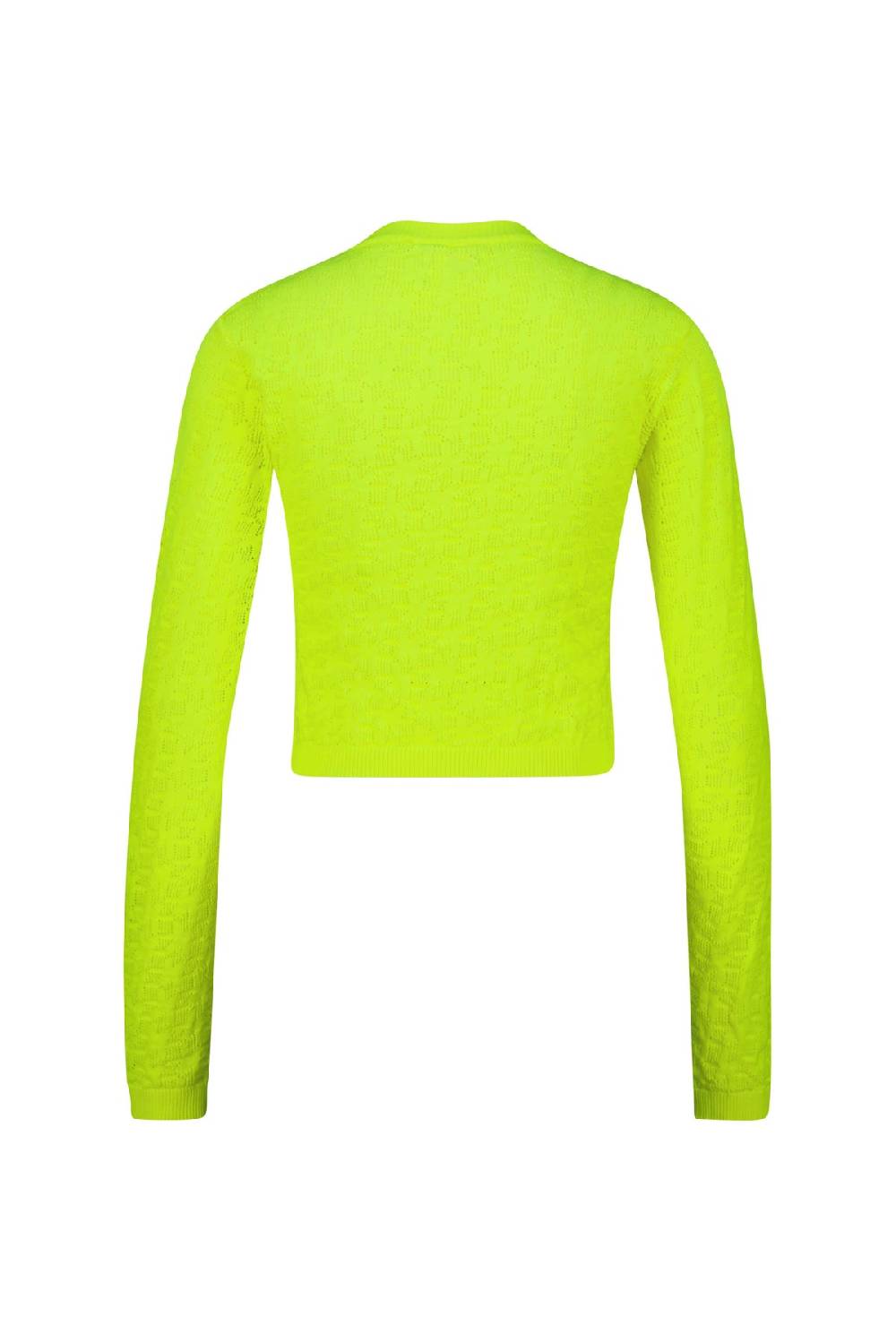 Karo Kauer Knit Shirt Cropped Neon Lime Speichern exportieren