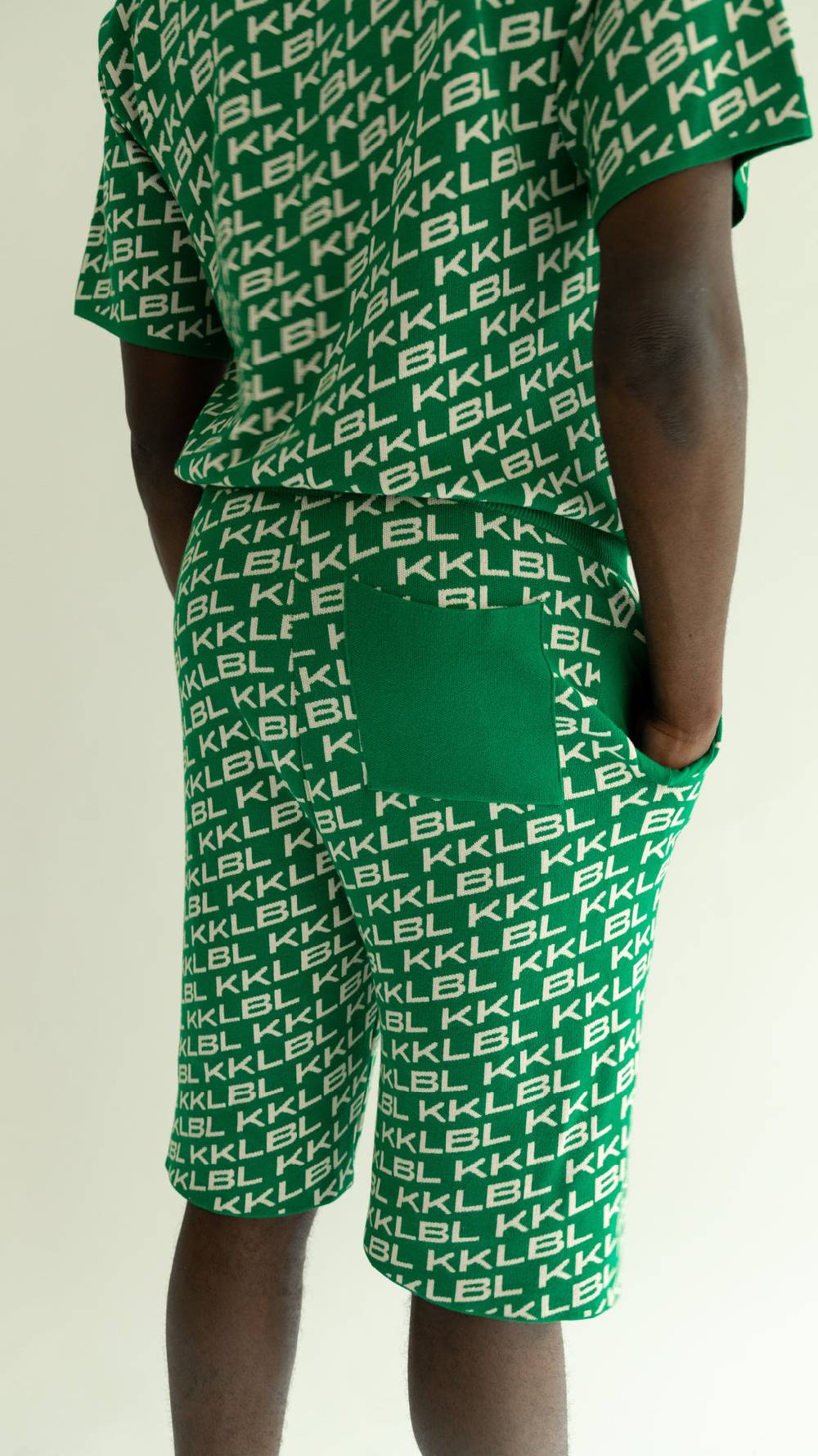 Karo Kauer Knit Short KKLBL Green Im Verkauf