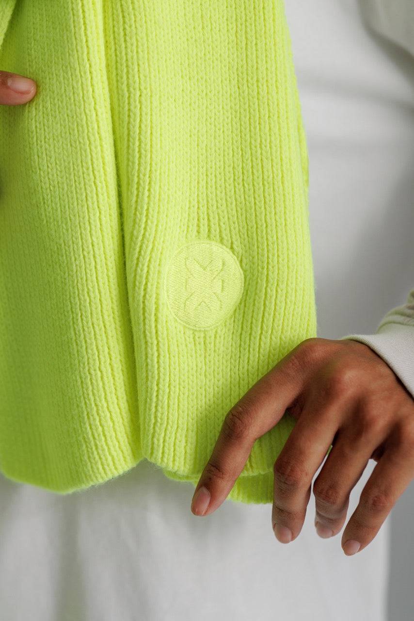 Karo Kauer Scarf Neon Lime Blitzverkäufe