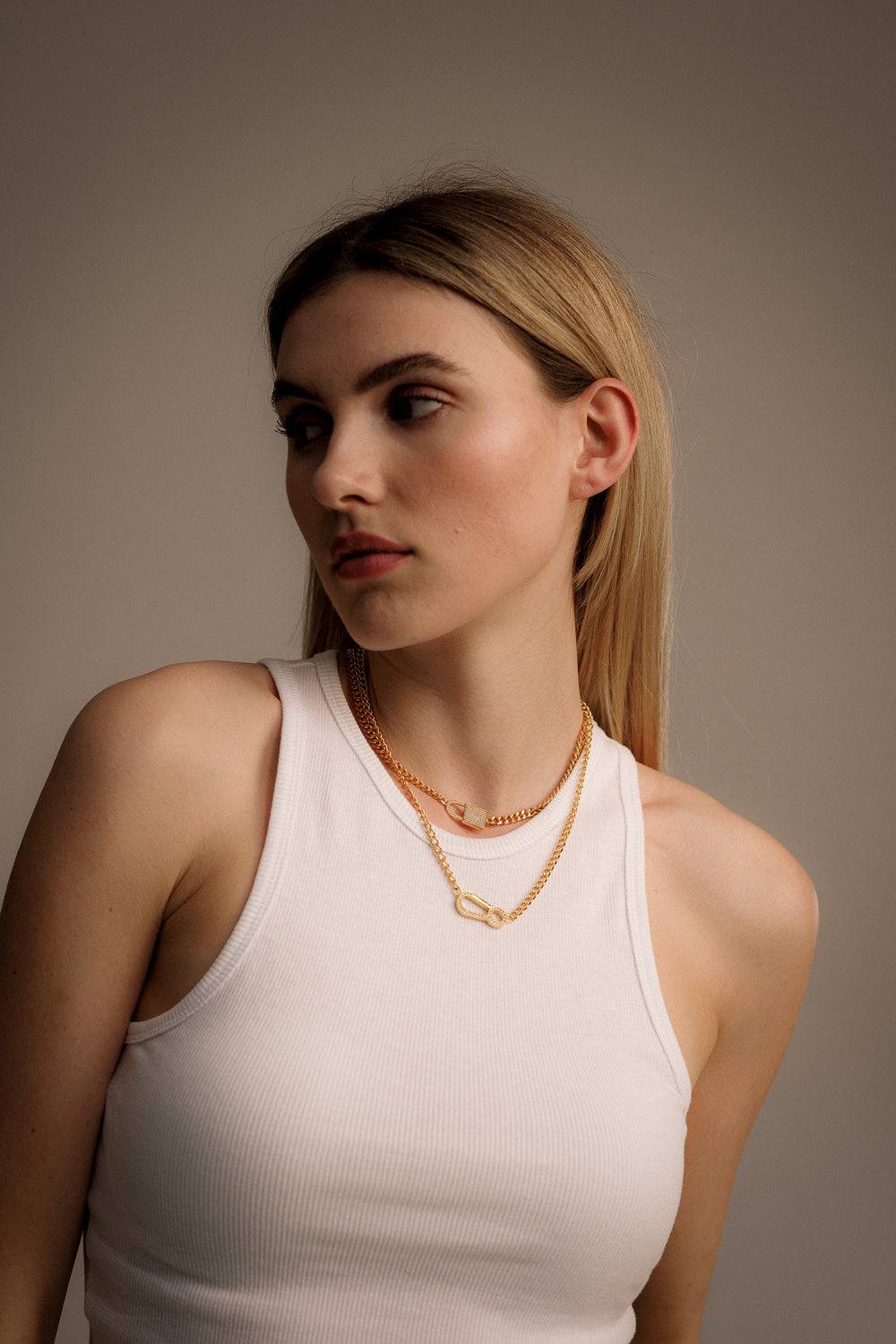Karo Kauer Chain Lock Gold Cyber Monday