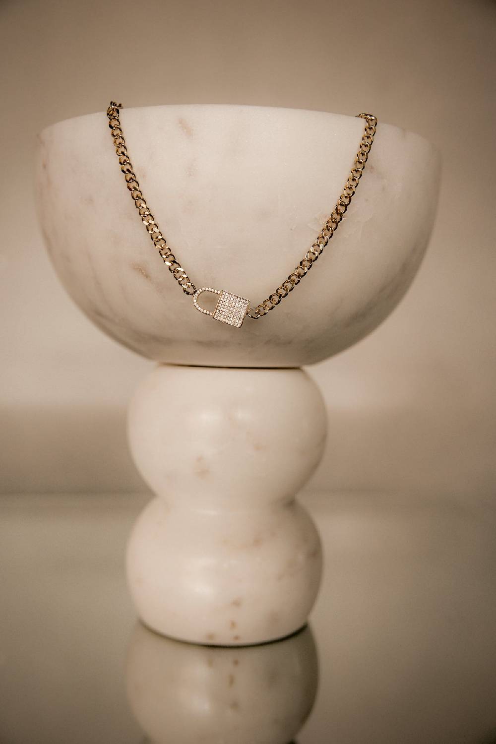 Karo Kauer Chain Lock Gold Cyber Monday
