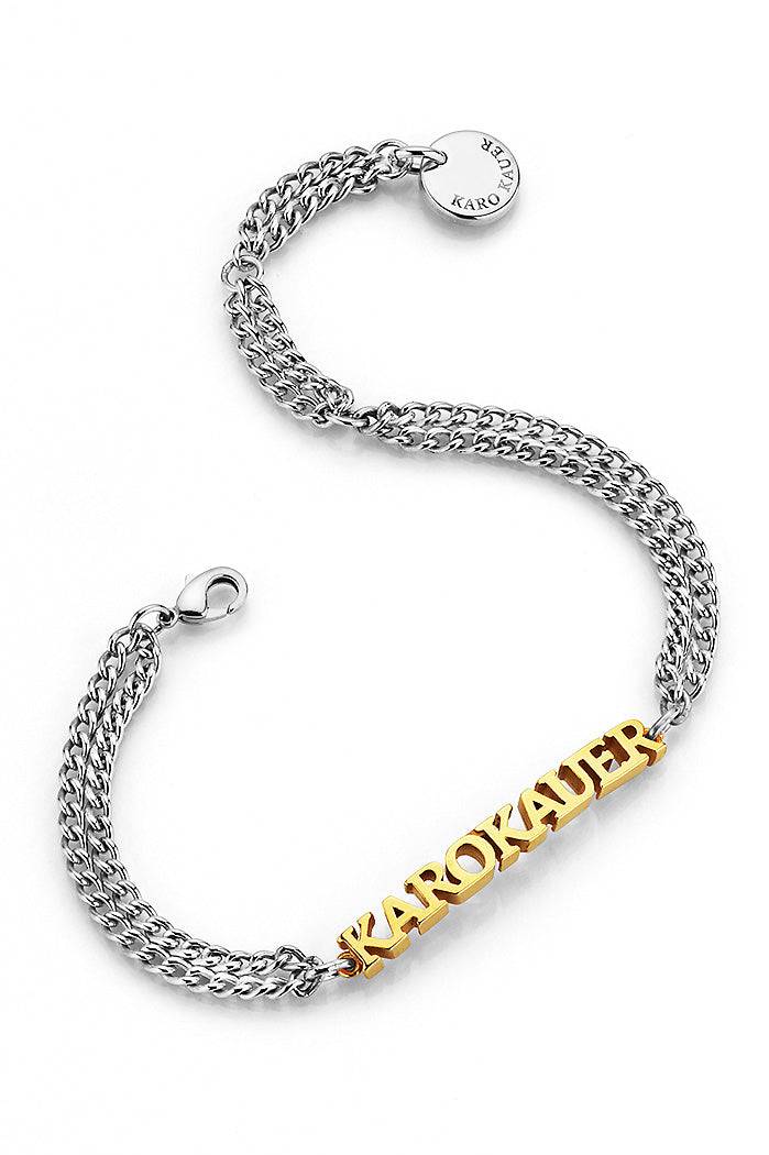 Karo Kauer KK Bracelet Bicolor Silver/Gold Exklusive Angebote