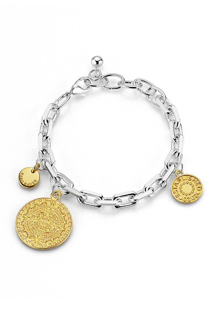 Karo Kauer Maya Bracelet Bicolor Silver/Gold Große Rabatte