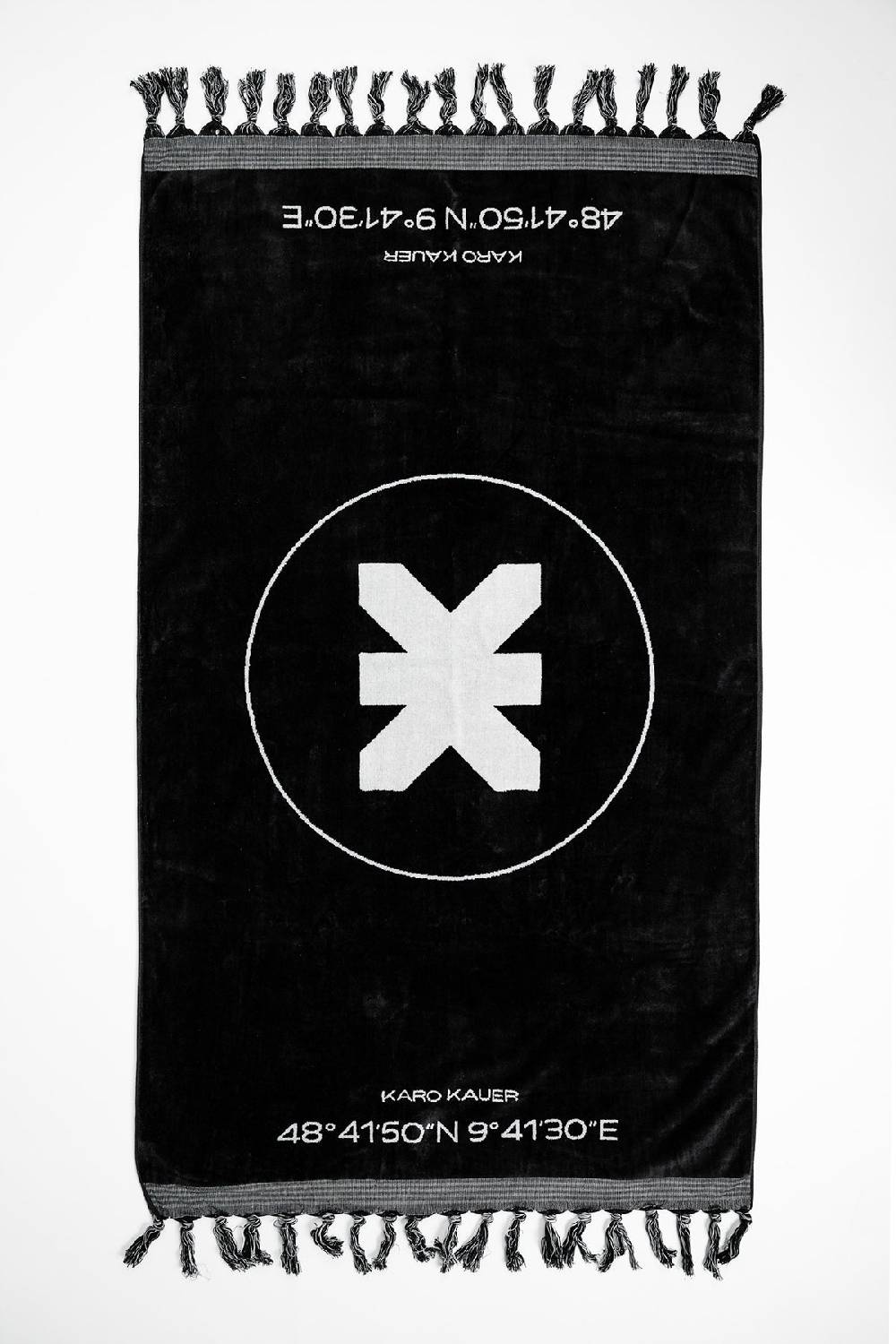 Karo Kauer Beach Towel Black Logo Letzte 3 Tage
