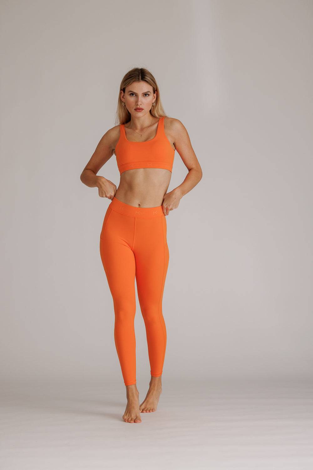 Karo Kauer Dynamic Sports Bra Flame Orange Fabrikverkauf