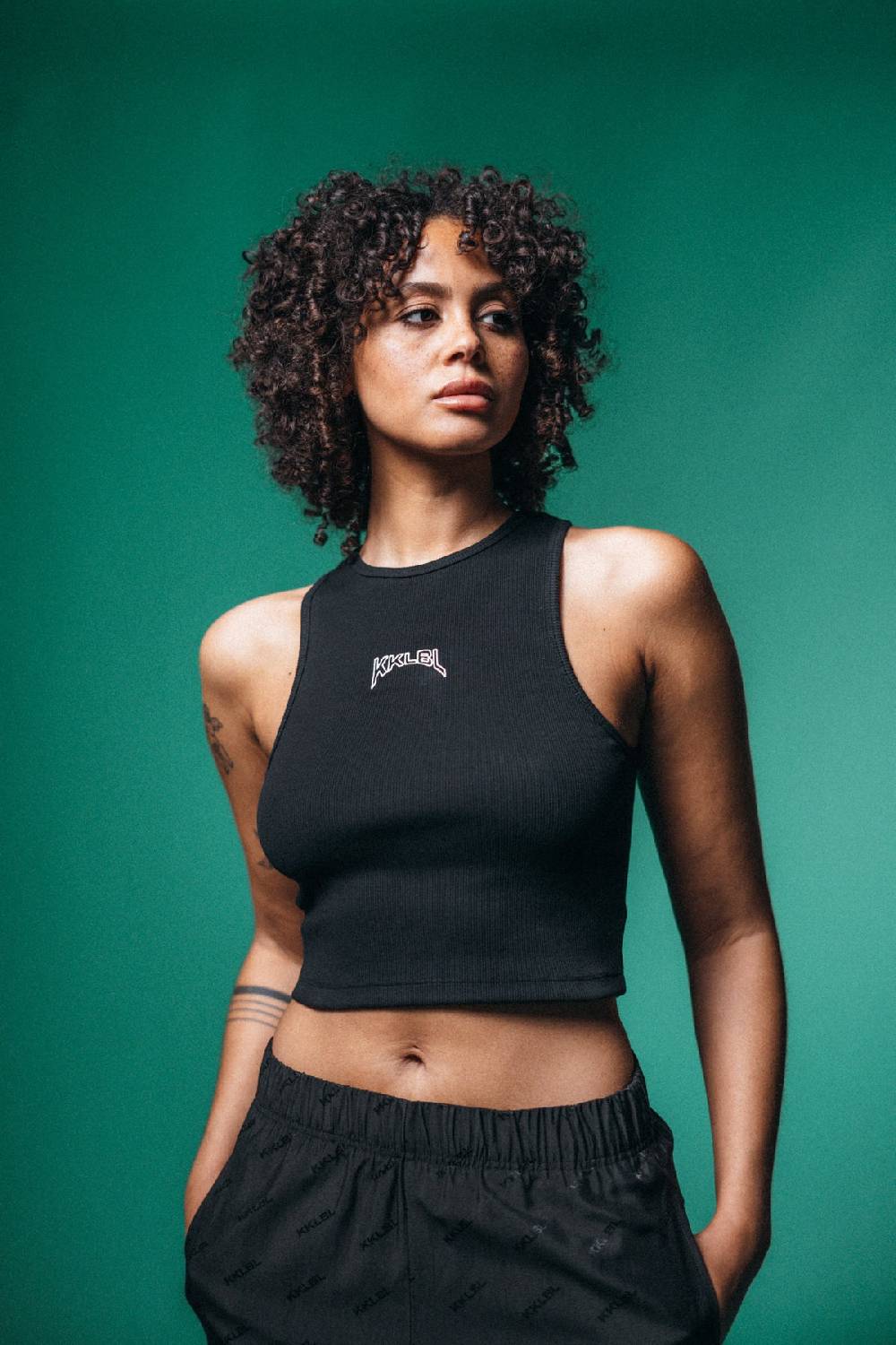 Karo Kauer Rib Top Black Fabrik Onlineshop