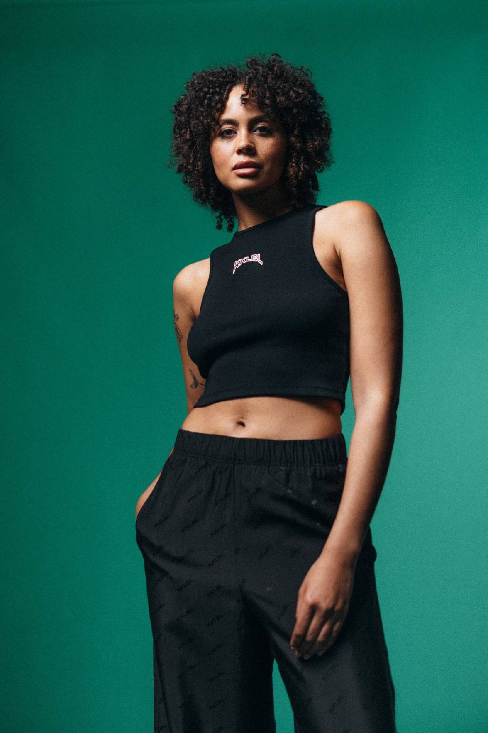 Karo Kauer Rib Top Black Fabrik Onlineshop