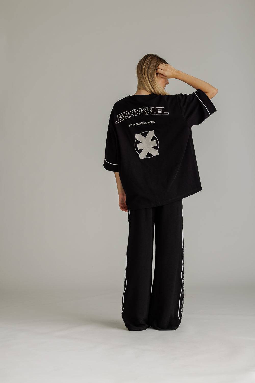 Karo Kauer Baseballshirt Black Sonderangebot