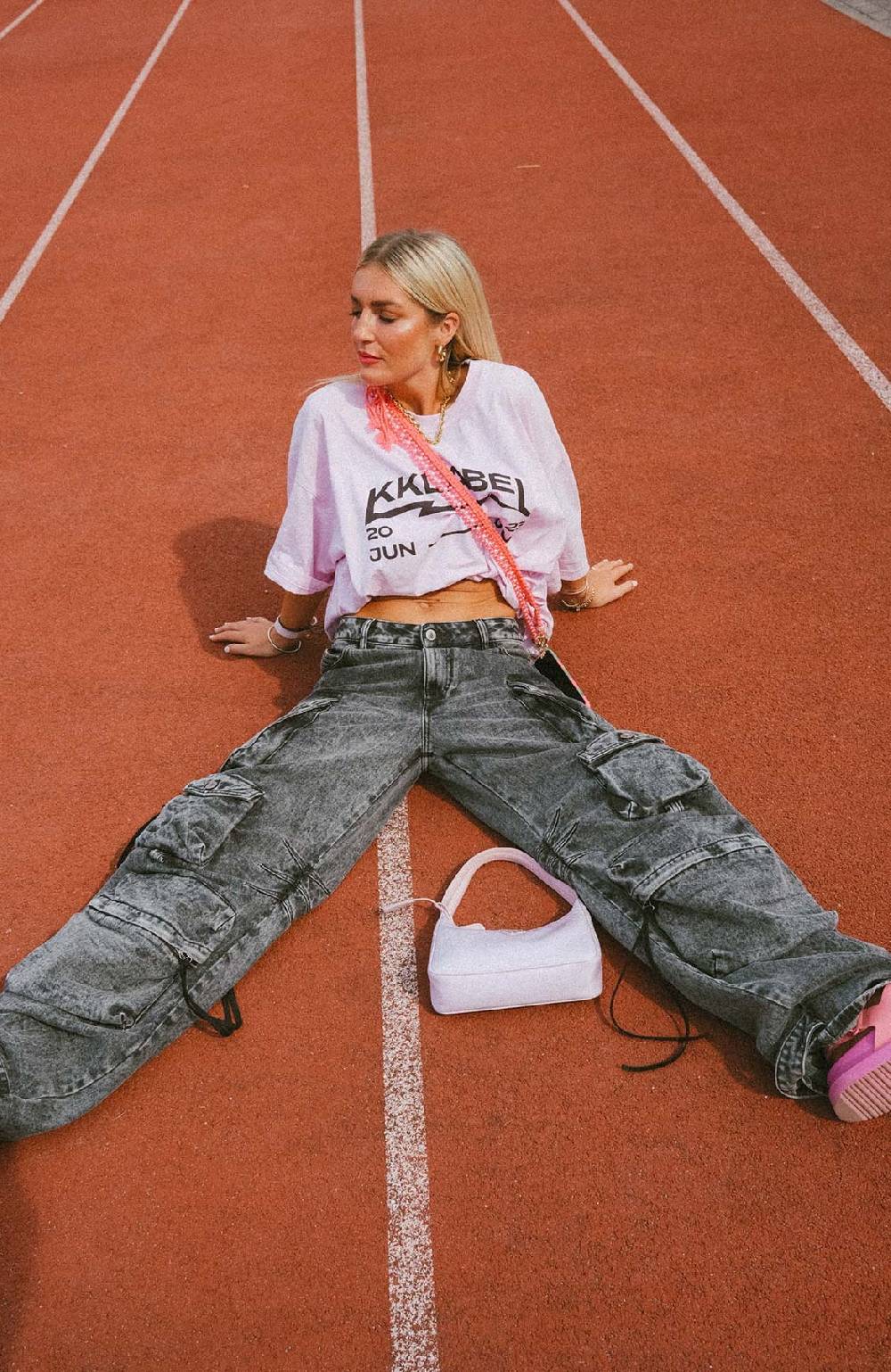 Karo Kauer Tour T-Shirt Washed Pink Online Shopping