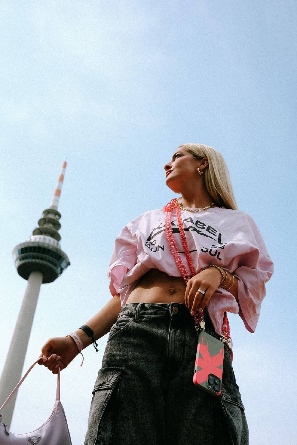 Karo Kauer Tour T-Shirt Washed Pink Online Shopping