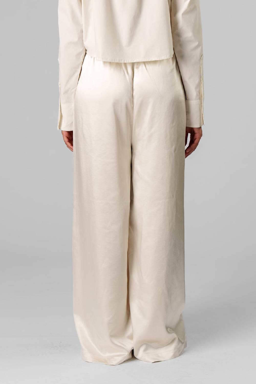 Karo Kauer Satin Pants Creme Muttertagsangebot