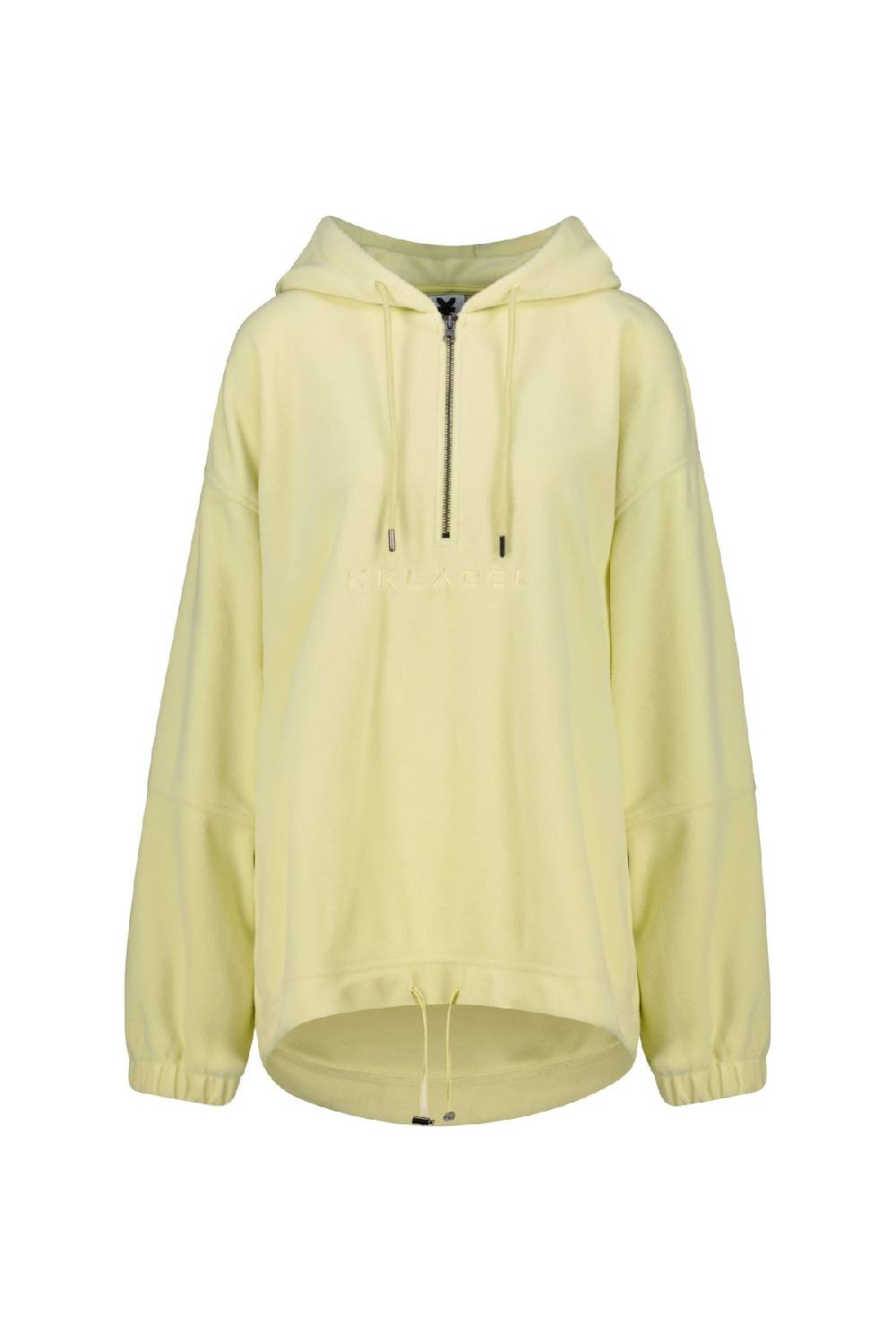 Karo Kauer Zipped Fleece Light Yellow Neueste Mode