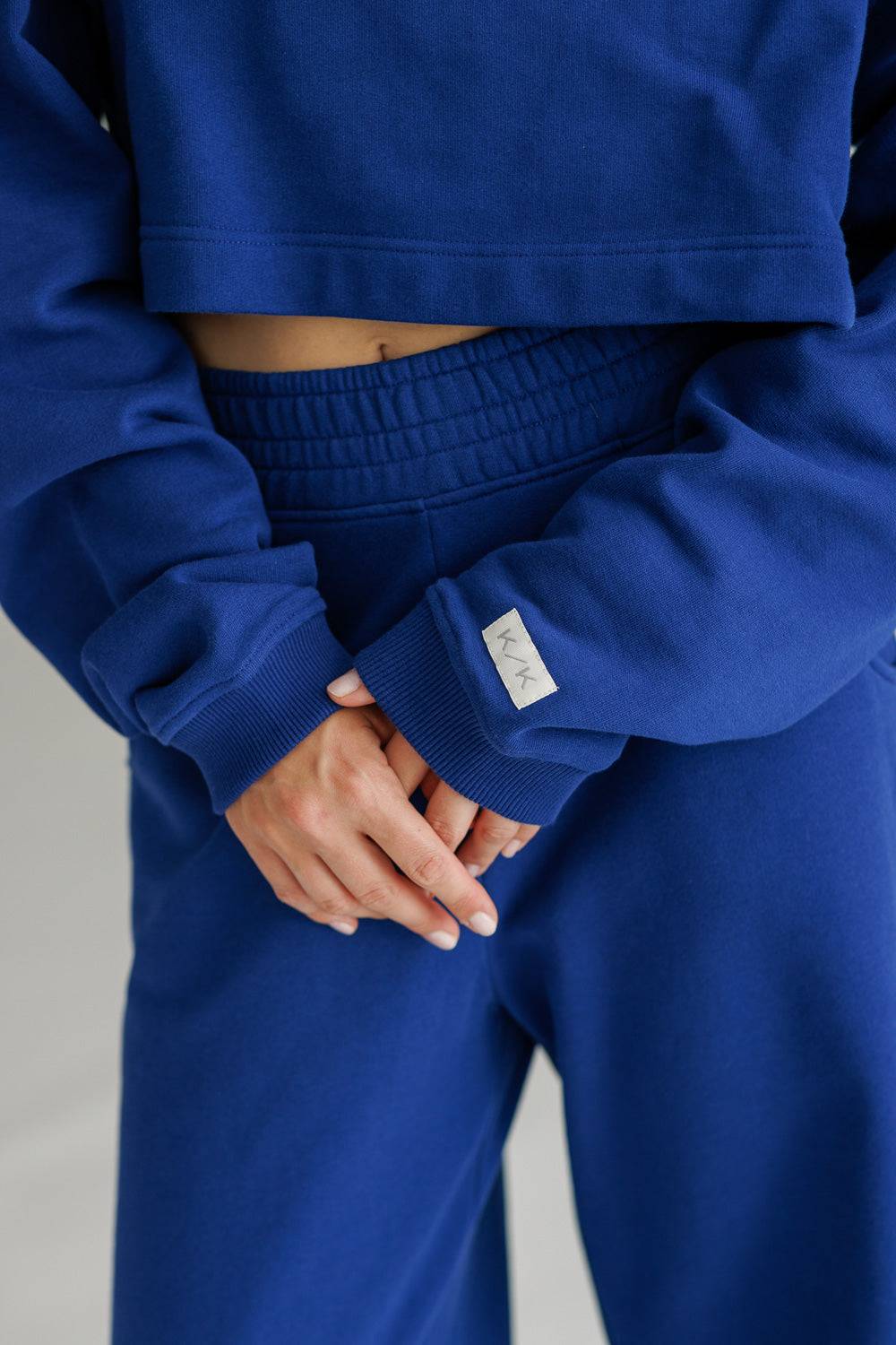 Karo Kauer Sweater Cropped Dark Blue Online Outlet
