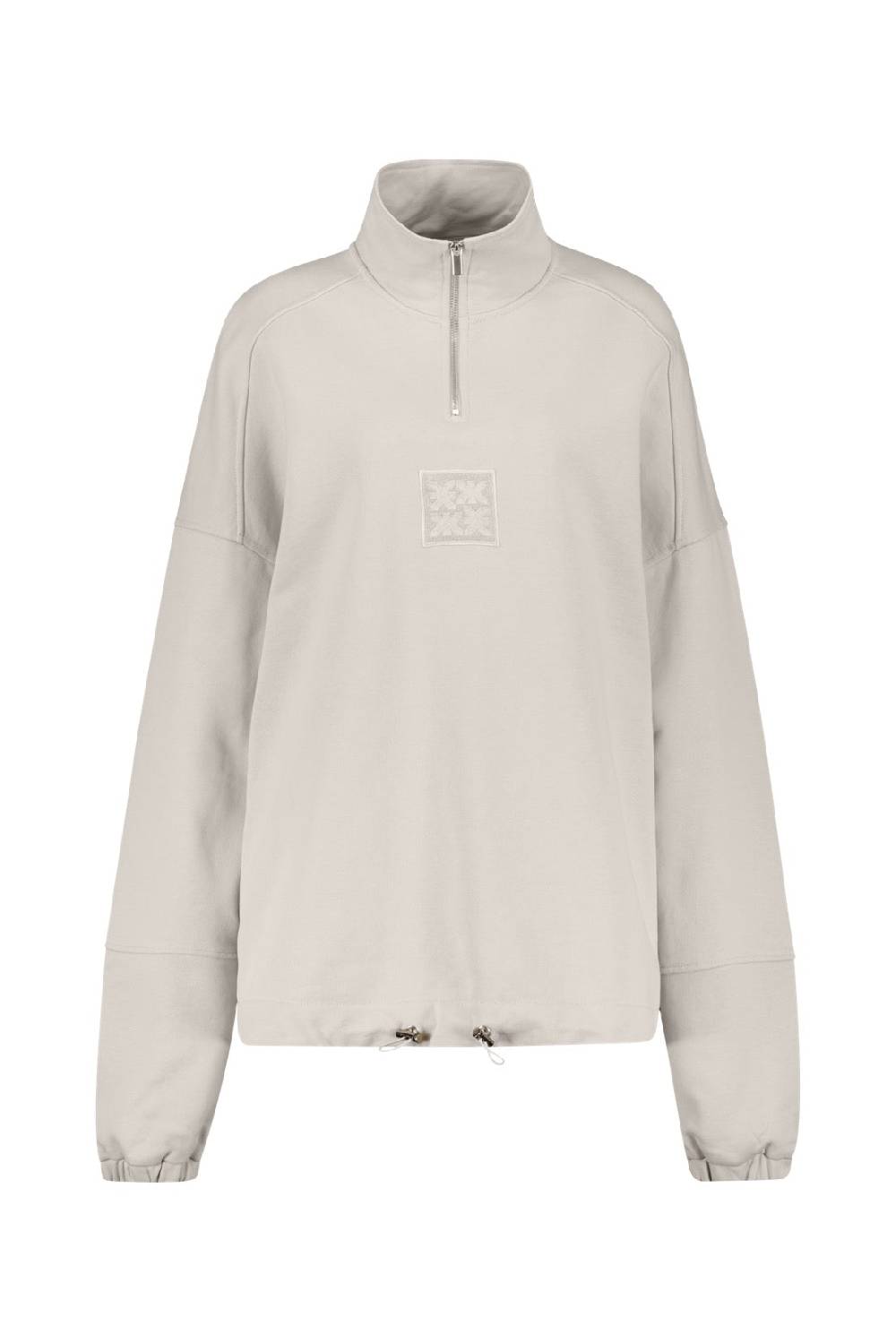 Karo Kauer Zipped Sweater Silver Grey Exklusive Angebote