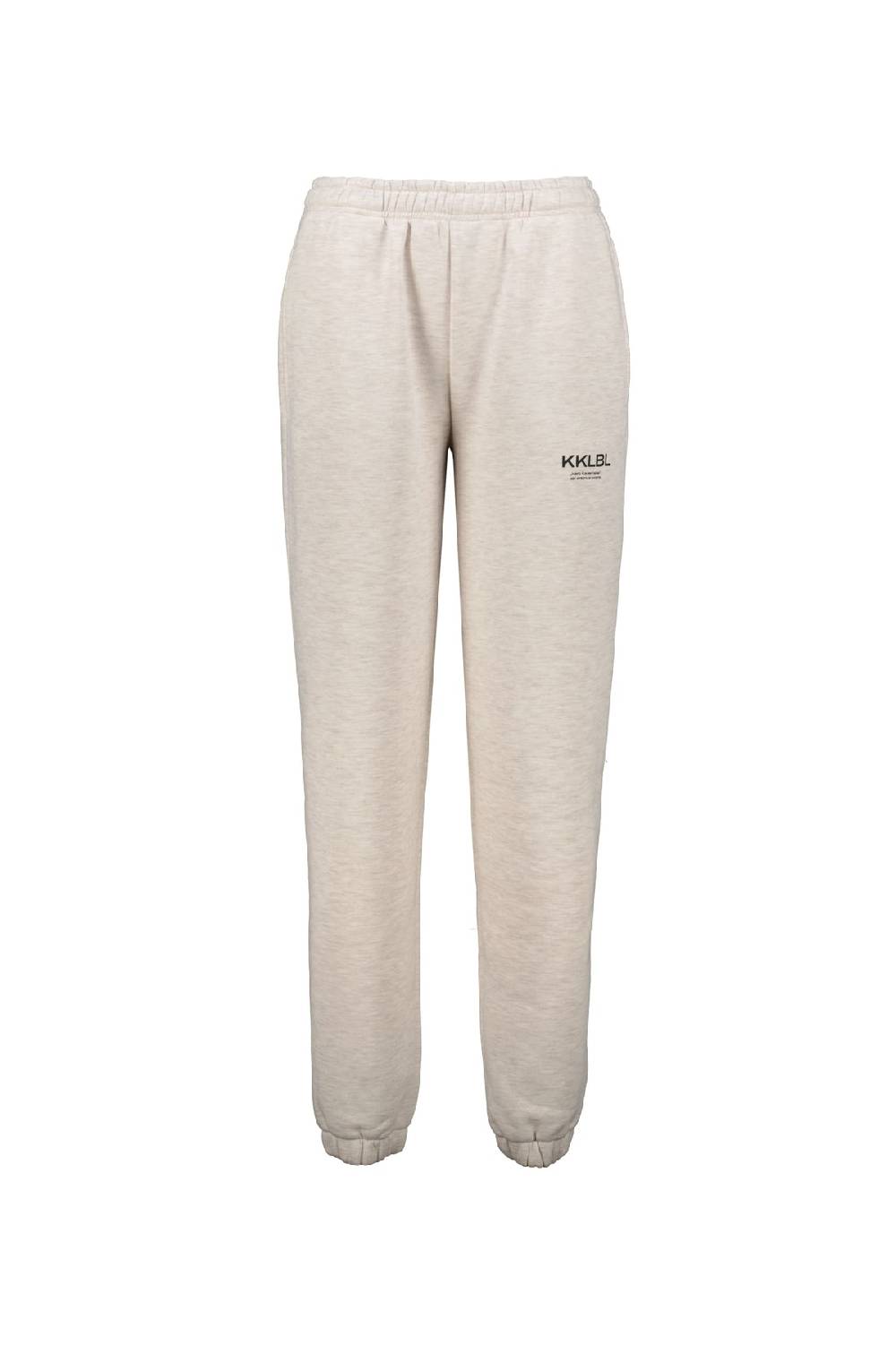 Karo Kauer Jogger Pants Basic Sand Melange Riesige Ersparnisse