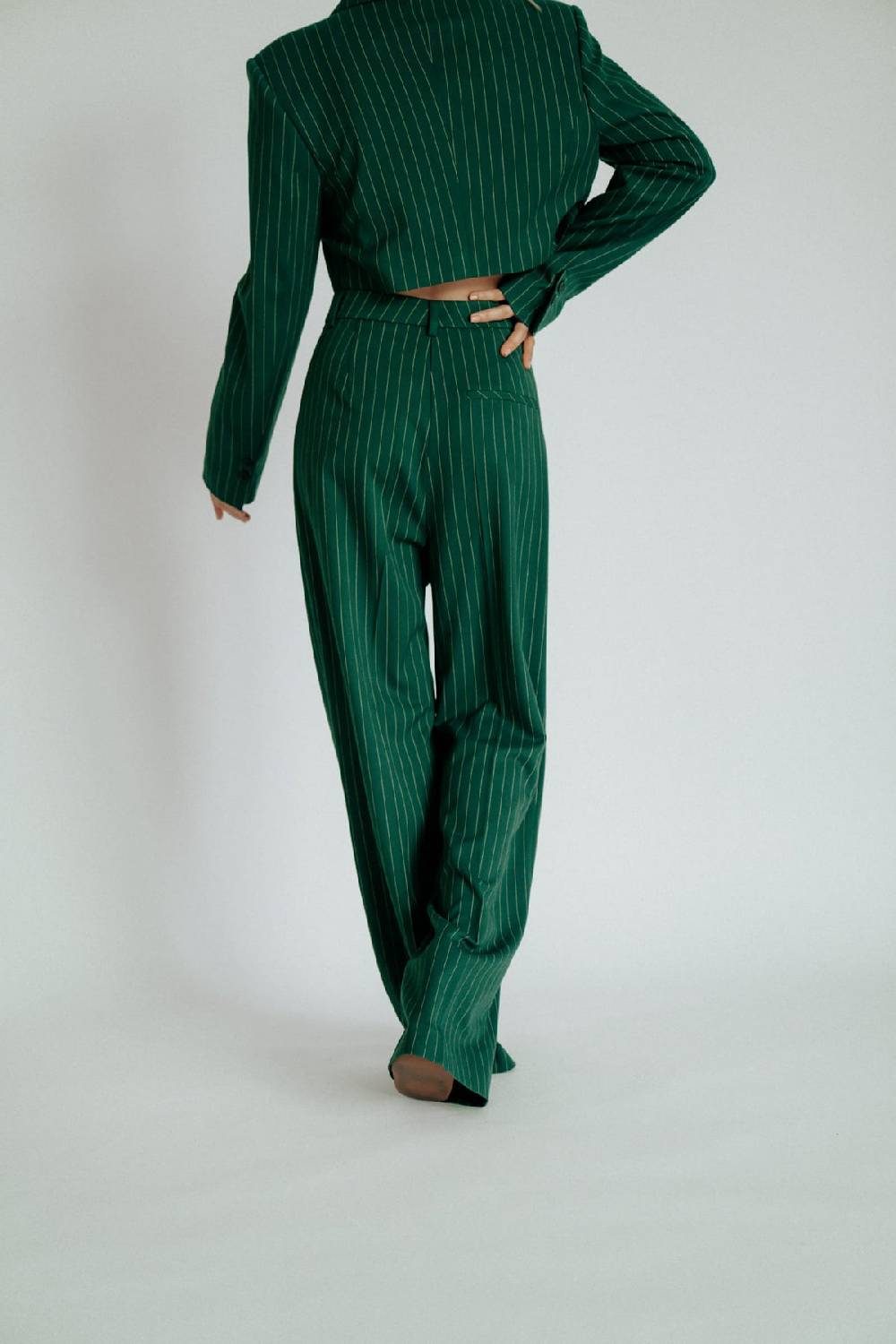 Karo Kauer Formal Pants Sapphire Green Begrenzte Freigabe