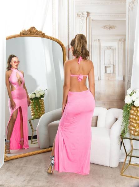 Koucla Sexy Neckkleid rückenfrei mit Strass Valentinstagsangebot