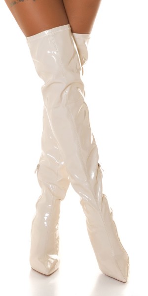 Koucla Soo Sexy! Latexlook Highheel Overknees Begrenzte Freigabe