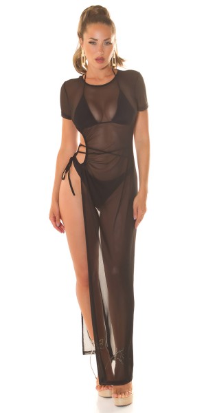 Koucla Sexy Koucla Kurzarm Mesh Cover-Up mit XXL Schlitz Discount Store für neue Produkte