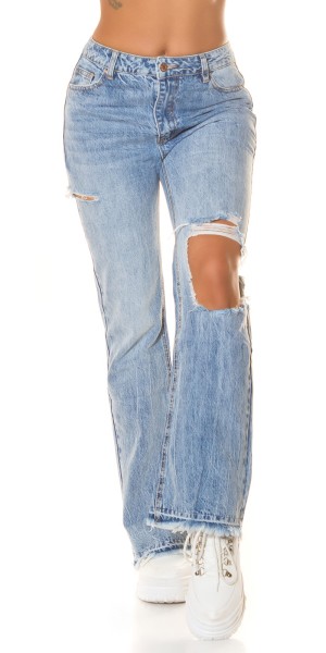 Koucla Sexy Bootcut Highwaist Jeans mit Cut-outs Hotsell