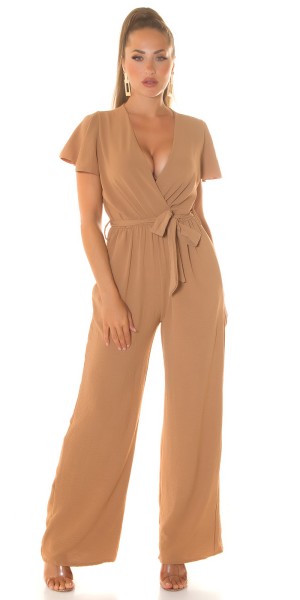 Koucla Sexy Sommer Overall mit weitem Bein & Bindegürtel 50% Rabatt für begrenzte Zeit