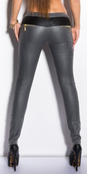 Koucla Sexy KouCla Treggings mit Zips und Lederlook Riesige Ersparnisse
