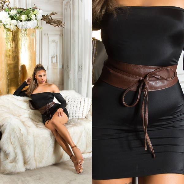 Koucla Sexy Kunstleder Taillengürtel Black Friday Preise