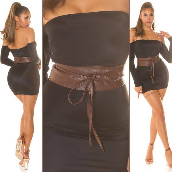 Koucla Sexy Kunstleder Taillengürtel Black Friday Preise