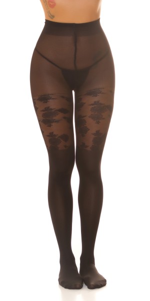 Koucla Sexy Strumpfhose mit floralem Print Angebote
