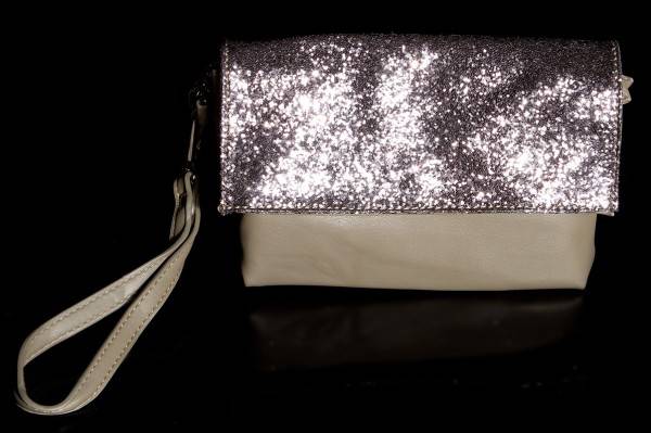 Koucla Glamour Clutch mit Kette und Pailletten Kostenloser Versand