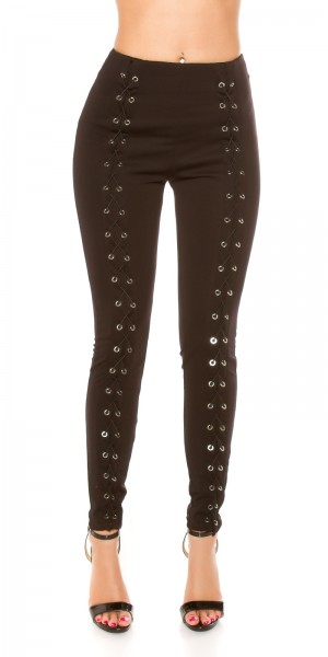 Koucla Sexy KouCla highwaist Treggings mit Schnürung Begrenzt auf 3 Tage