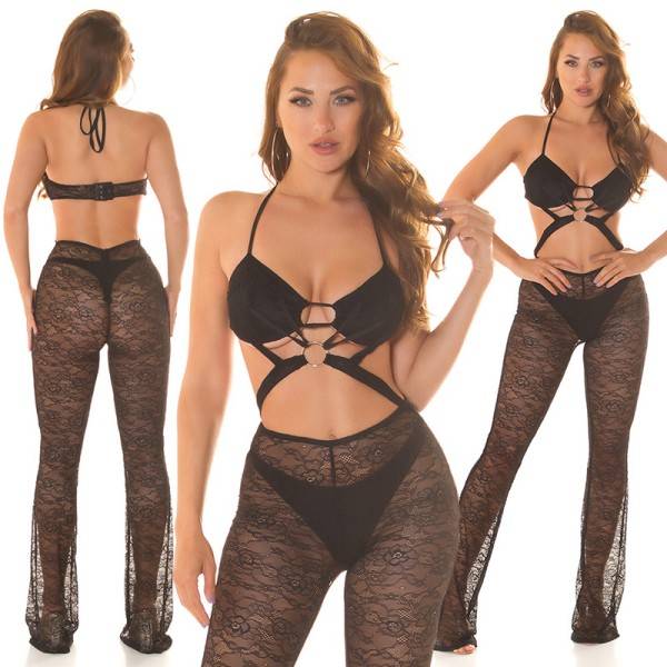 Koucla Sexy Koucla Spitzen Overall mit Cut Outs Muttertagsangebot