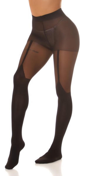 Koucla Sexy Strumpfhose in Strumpfhalter Optik zollfrei