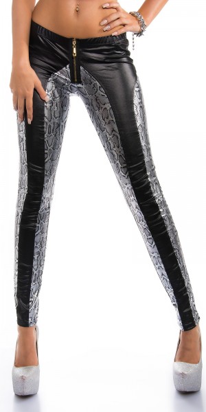 Koucla Sexy KouCla Skinny WetLook Pants mit Zipp Rabatte dieses Monats