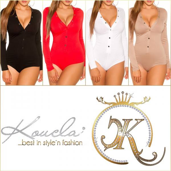 Koucla Sexy KouCla Body mit Druckknopfleiste Große Rabatte